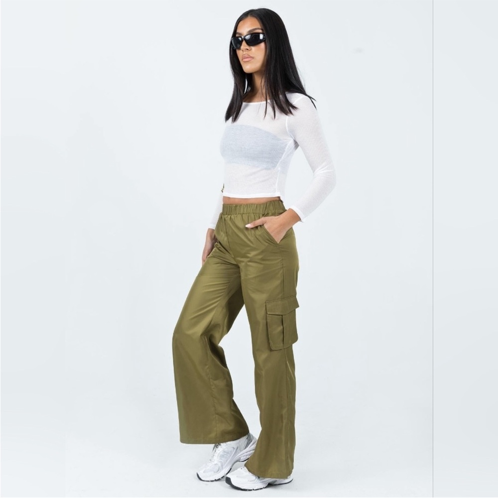 NWT Princess Polly Olive Wide Leg Pants